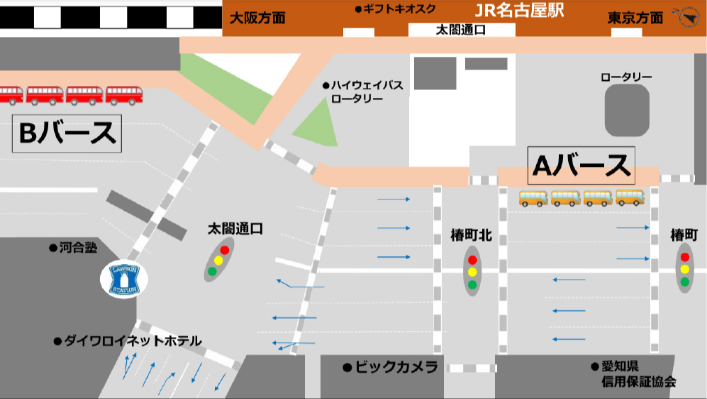 乗り場案内地図