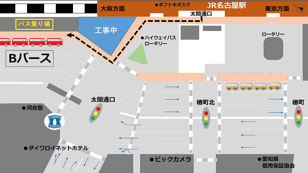 乗り場案内地図