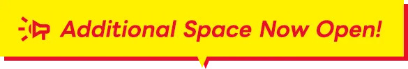 Additional Space Now Open!