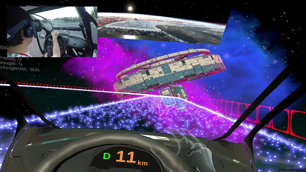 実車両運転型VRシステム体験企画2