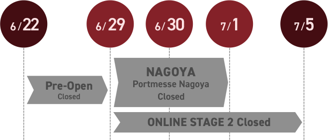 NAGOYA schedule image